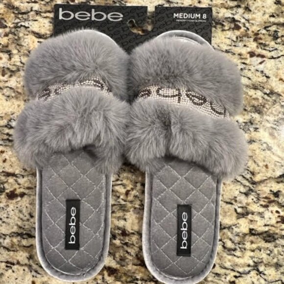 Bebe Memory Foam Slide Slippers - Picture 2 of 5